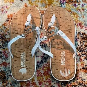 White Michael Kors Sandals